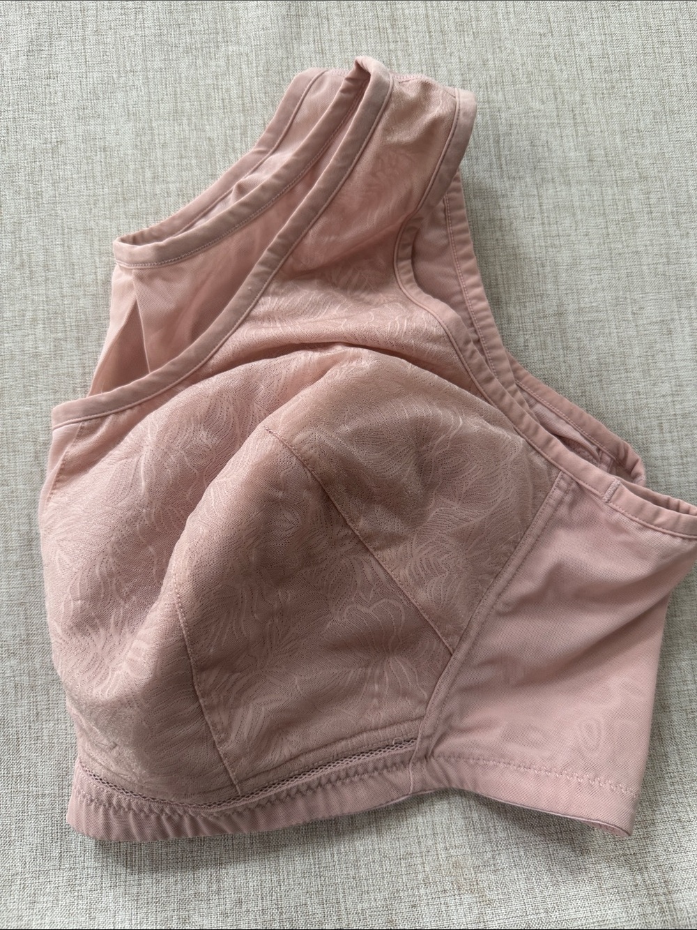 Understance Amber Smooth Lace Wireless Tank Bra Desert Rose‎ 44DD/DDD - Picture 6 of 6